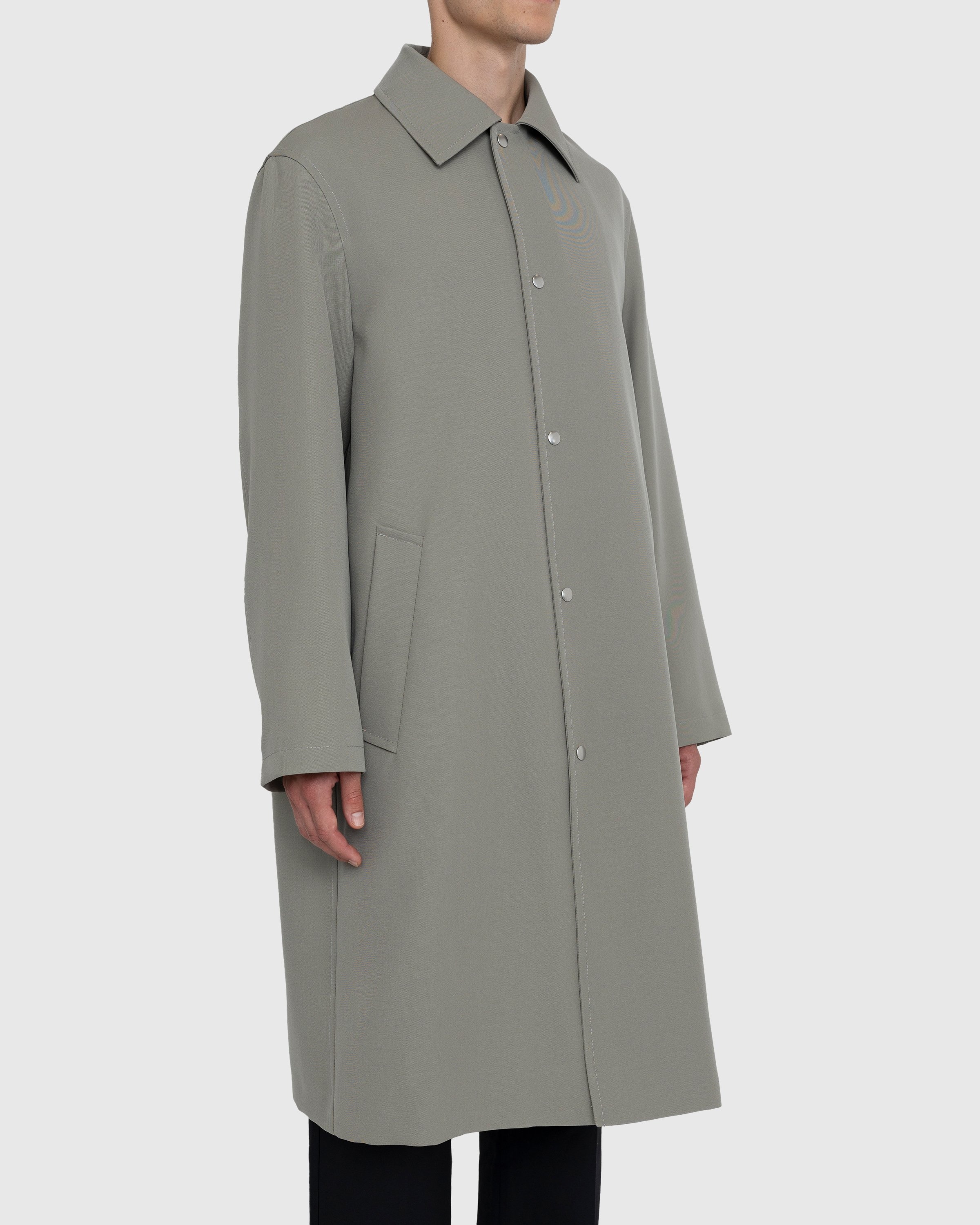 Jil Sander – Wool Coat Green - Outerwear - Grey - Image 5