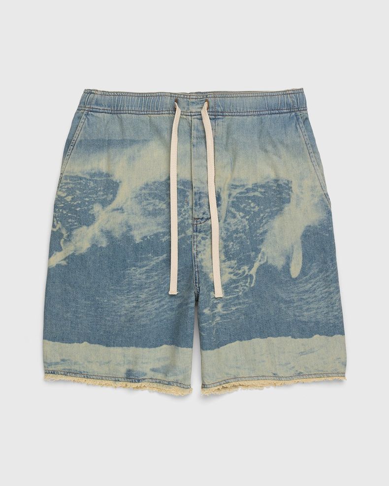 Paula's Ibiza Surf Drawstring Denim Shorts Blue