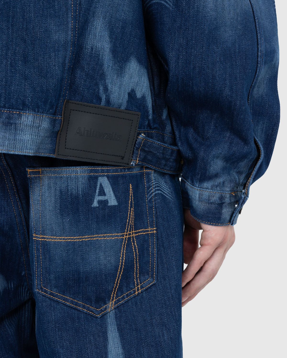 Ahluwalia – Signature Denim Jacket Indigo - Outerwear - Blue - Image 6