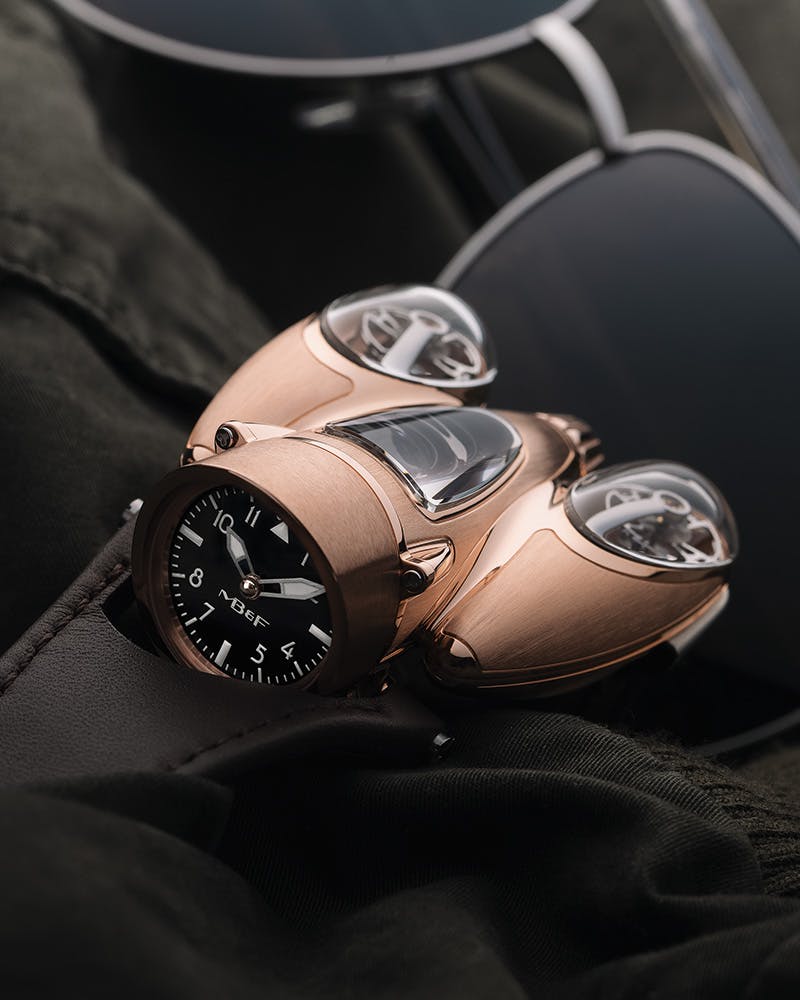 MB&F Horological Machine No. 9, Flow, was three years in the R&D stages. $182,000.