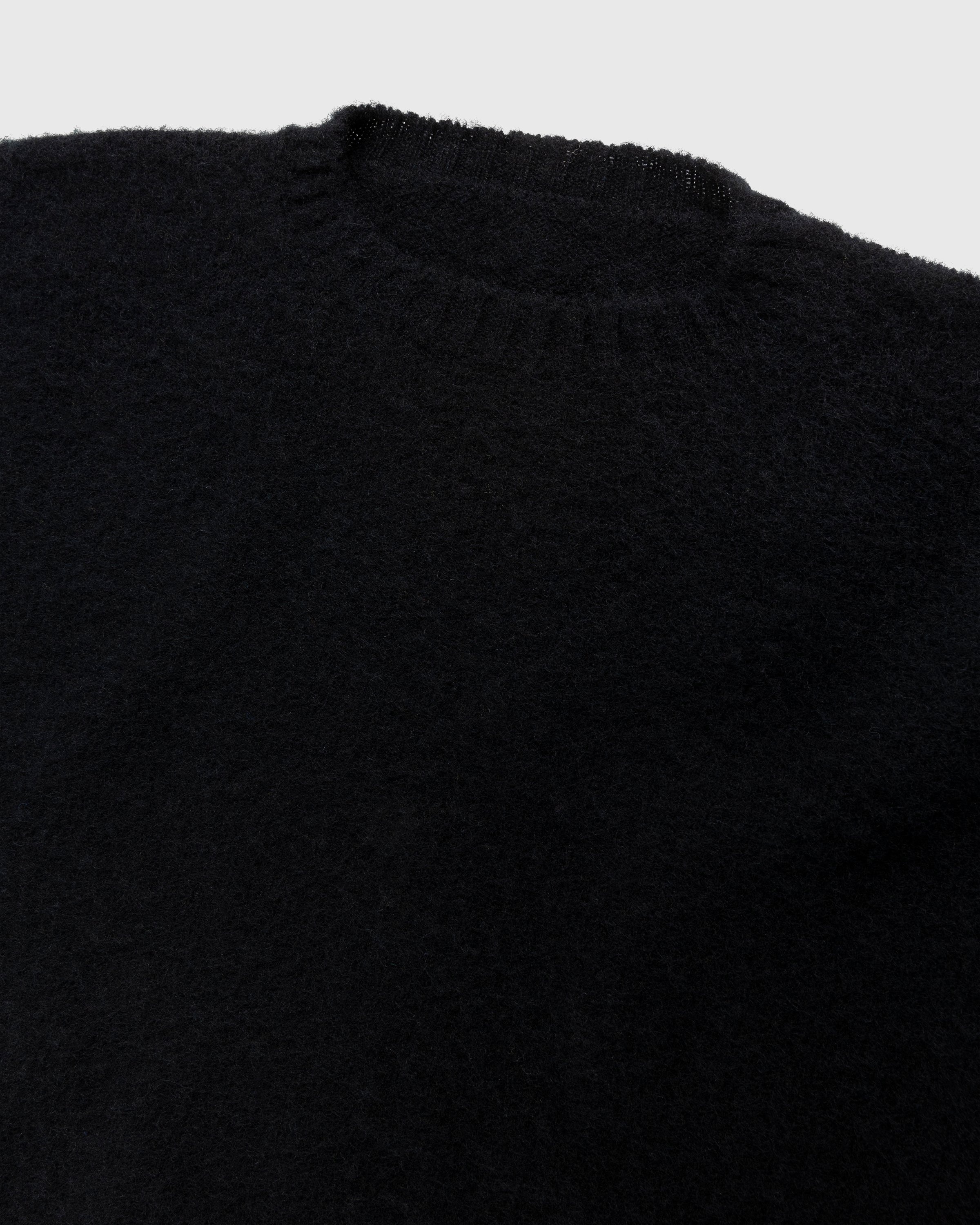 Black shaggy sweater discount
