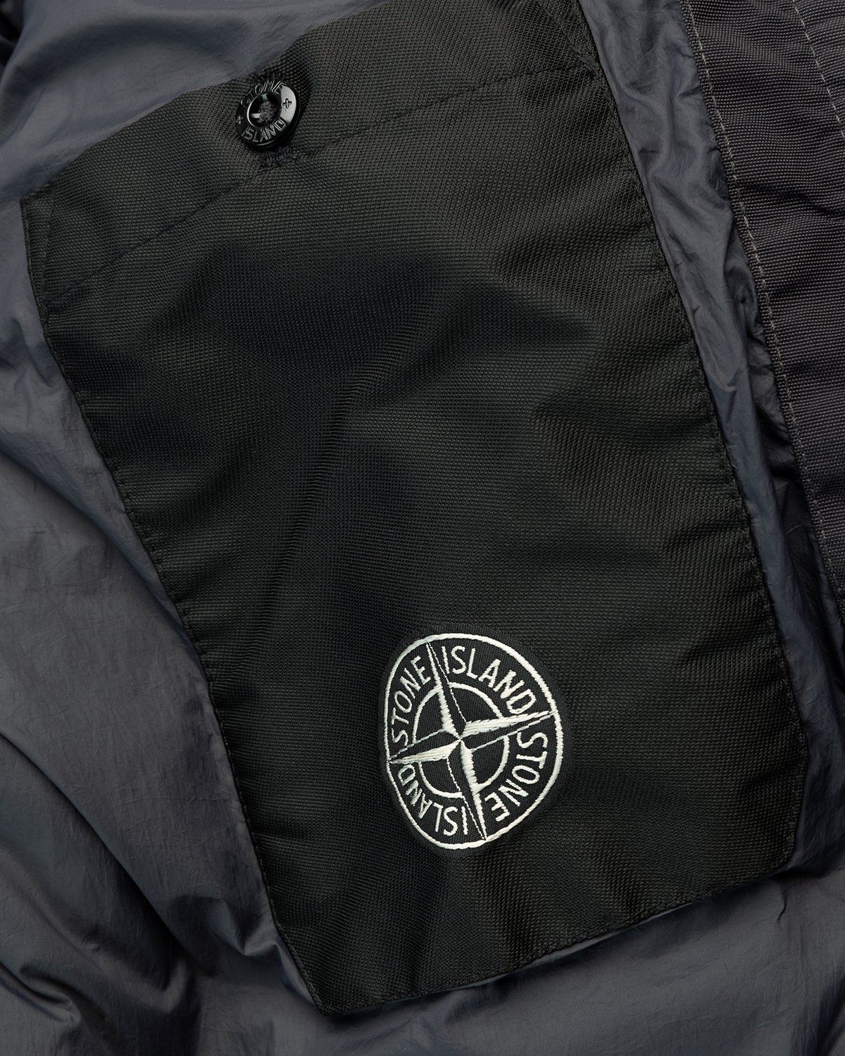 Stone Island – Real Down Jacket Charcoal - Outerwear - Black - Image 6