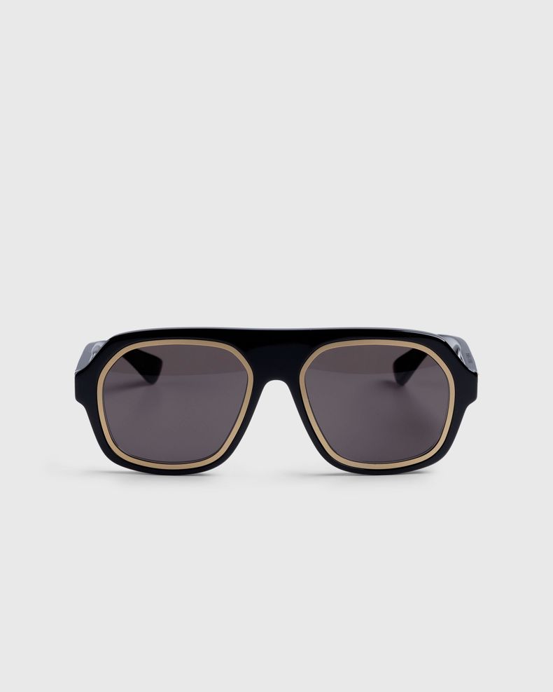 Bottega Veneta – Rim Aviator Sunglasses Black