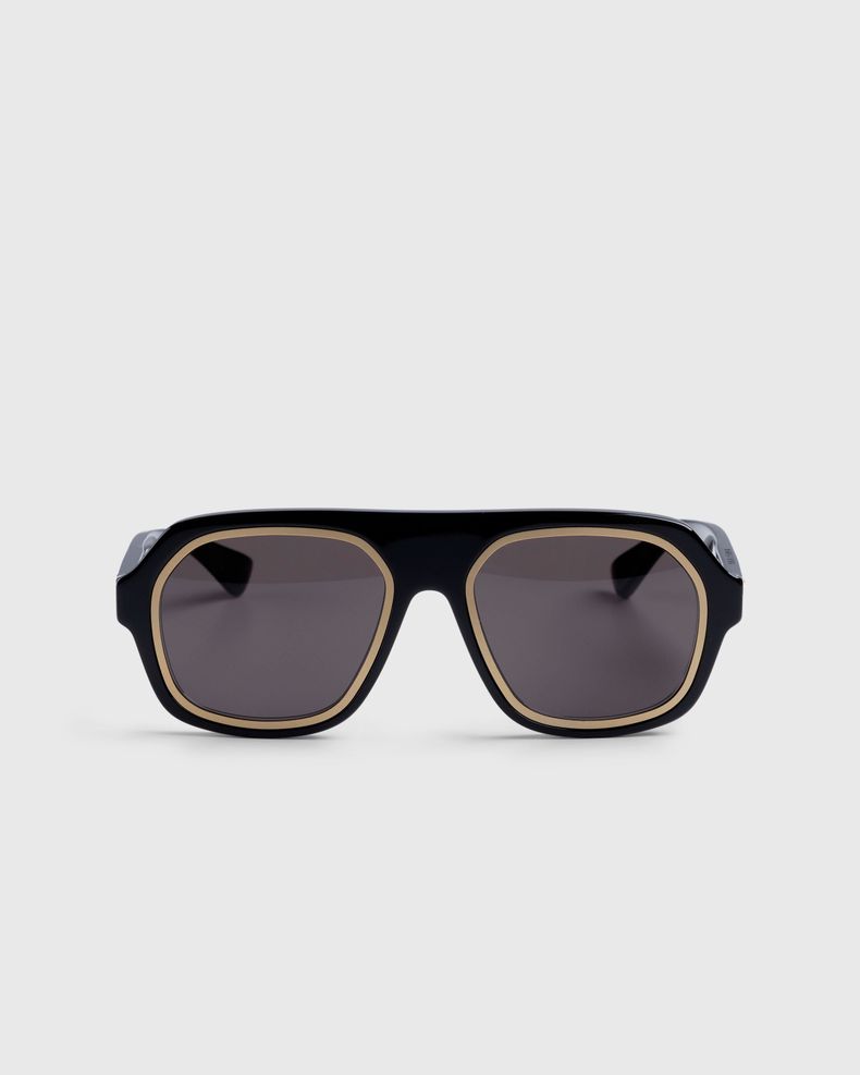 Rim Aviator Sunglasses Black