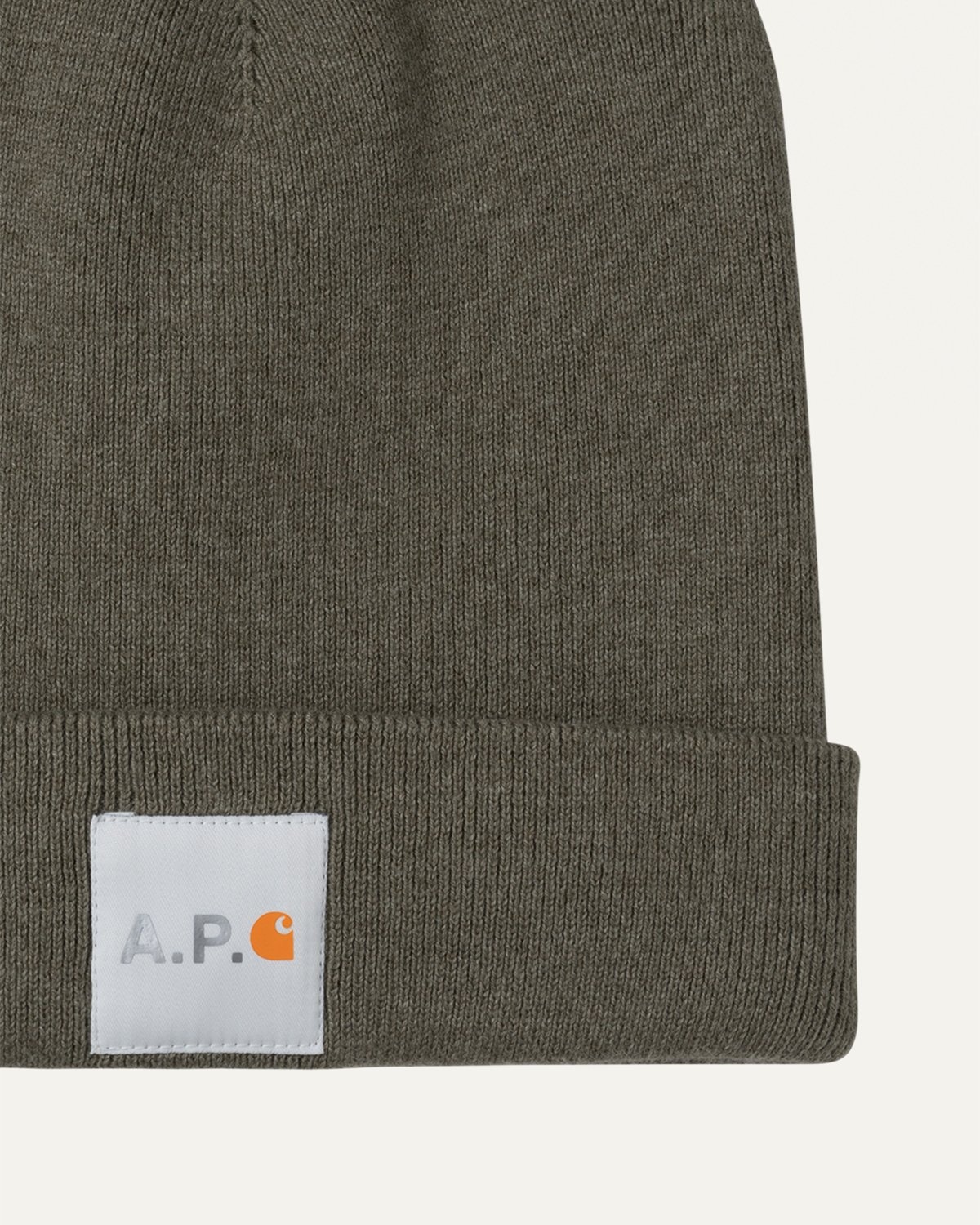 A.P.C. x Carhartt WIP Watchtower Beanie Khaki Highsnobiety Shop