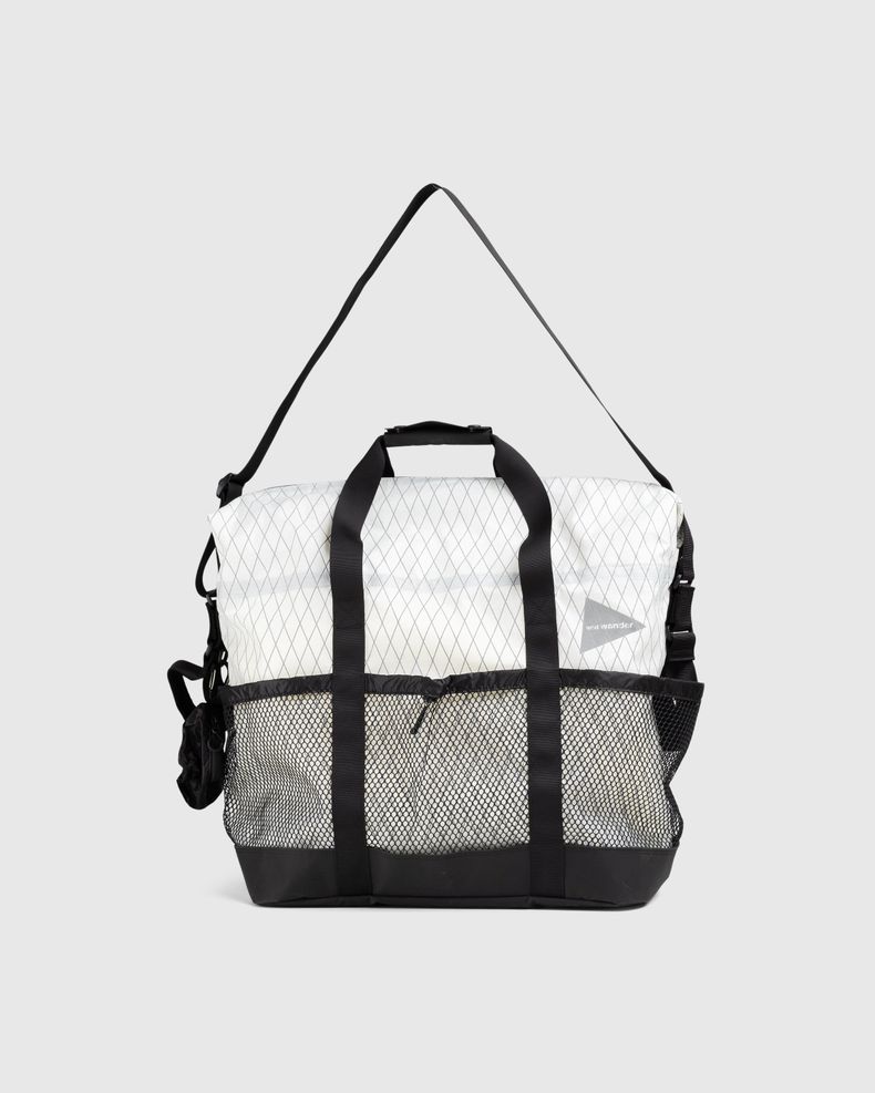 And Wander – X-Pac 45L Tote Bag Off White