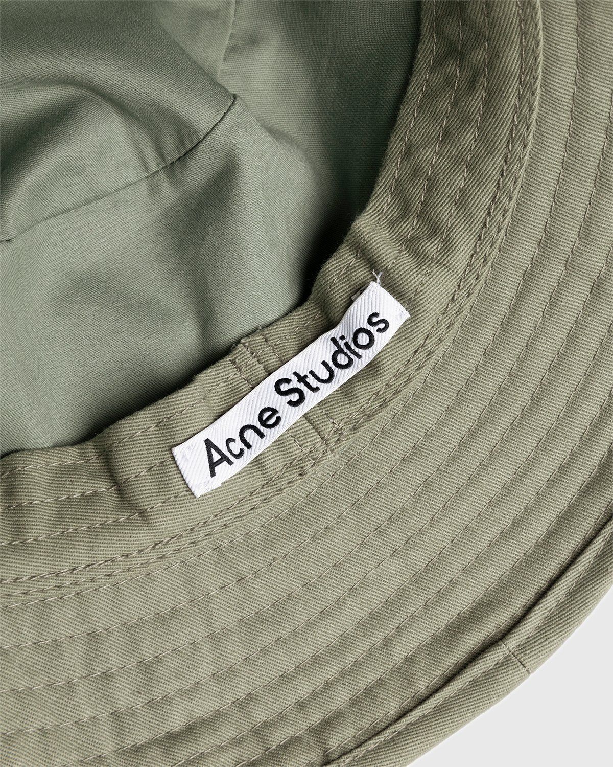Acne Studios – Twill Bucket Hat Sage Green - Bucket Hats - Green - Image 4