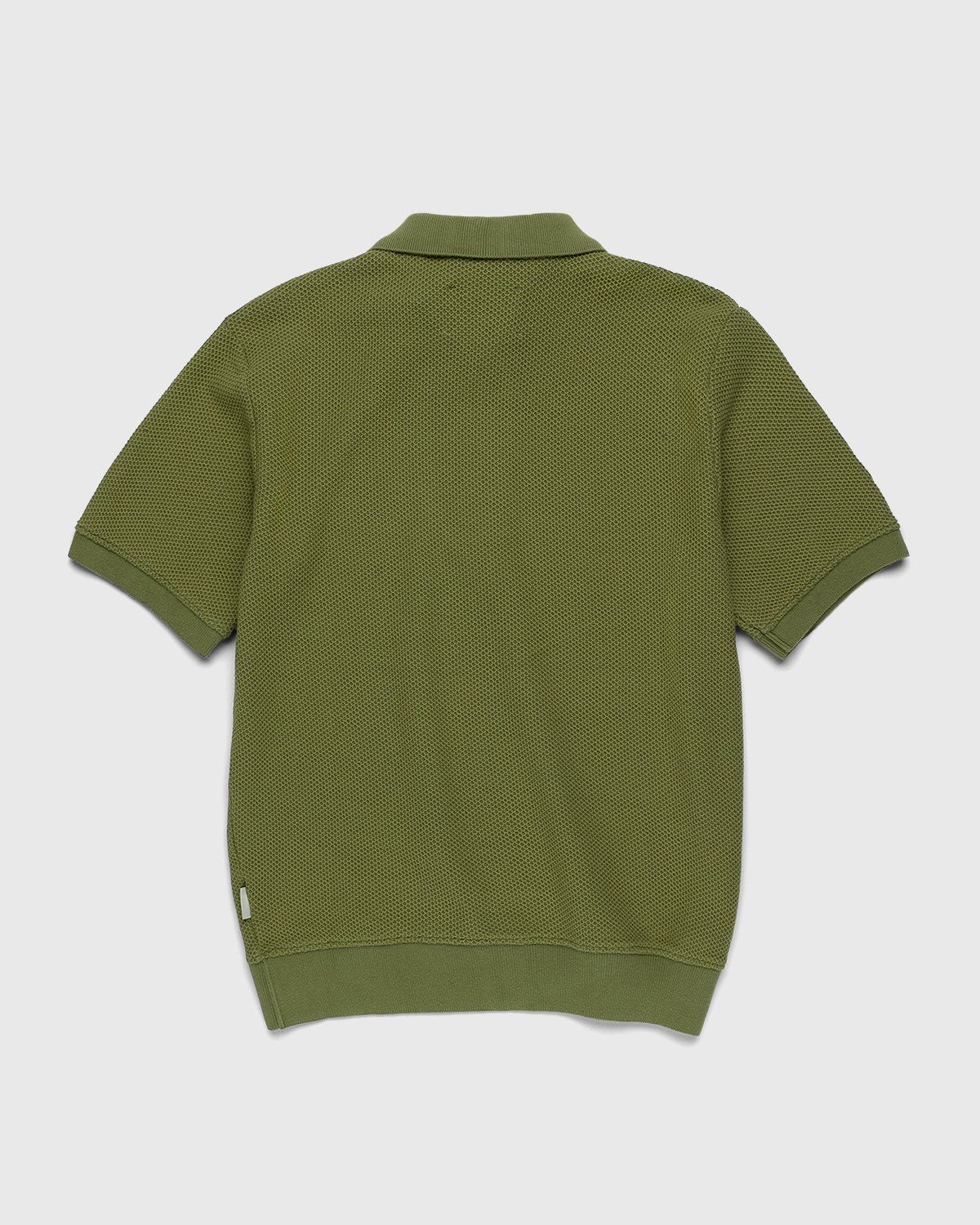 Highsnobiety – Knit Short-Sleeve Polo Green - Shirts - Green - Image 2