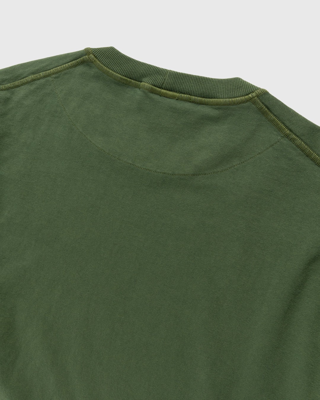 Stone Island – Fissato Longsleeve T-Shirt Olive - Longsleeves - Green - Image 5