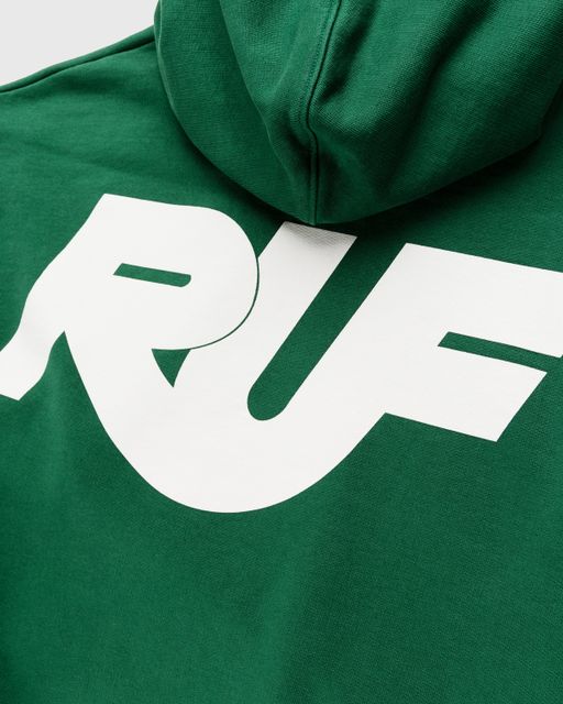 RUF x Highsnobiety – Logo Embroidered Hoodie Green | Highsnobiety Shop