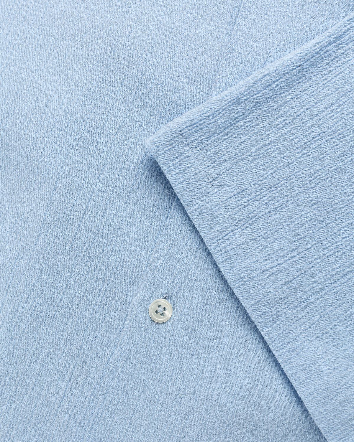 Highsnobiety – Crepe Short Sleeve Shirt Sky Blue - Shirts - Blue - Image 6