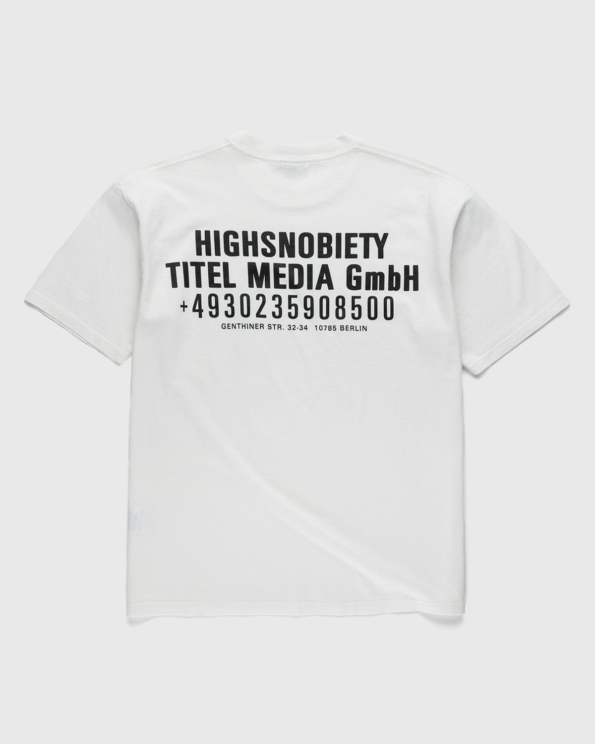 Highsnobiety – Titel Media GmbH T-Shirt White - Image 1