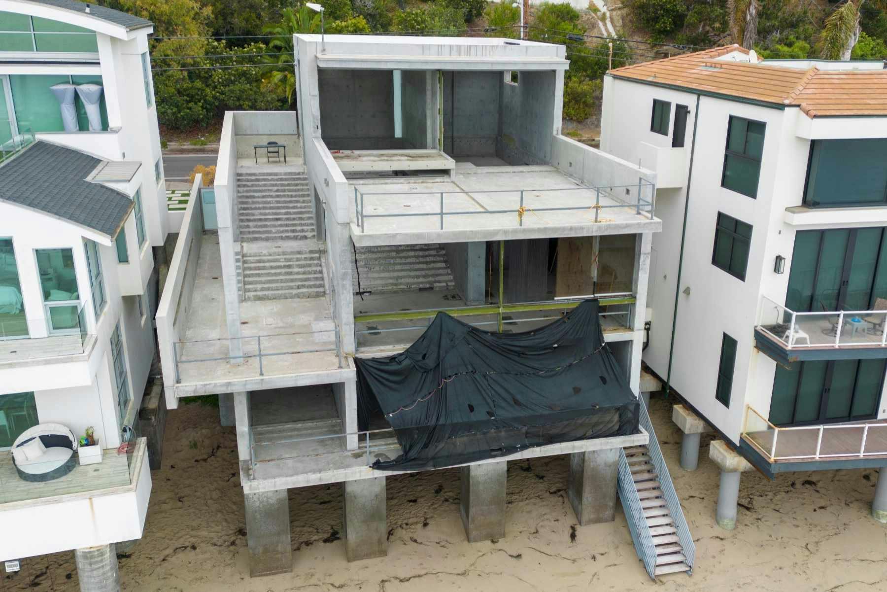 *EXCLUSIVE* Kanye West’s $60million Malibu gutted Home!