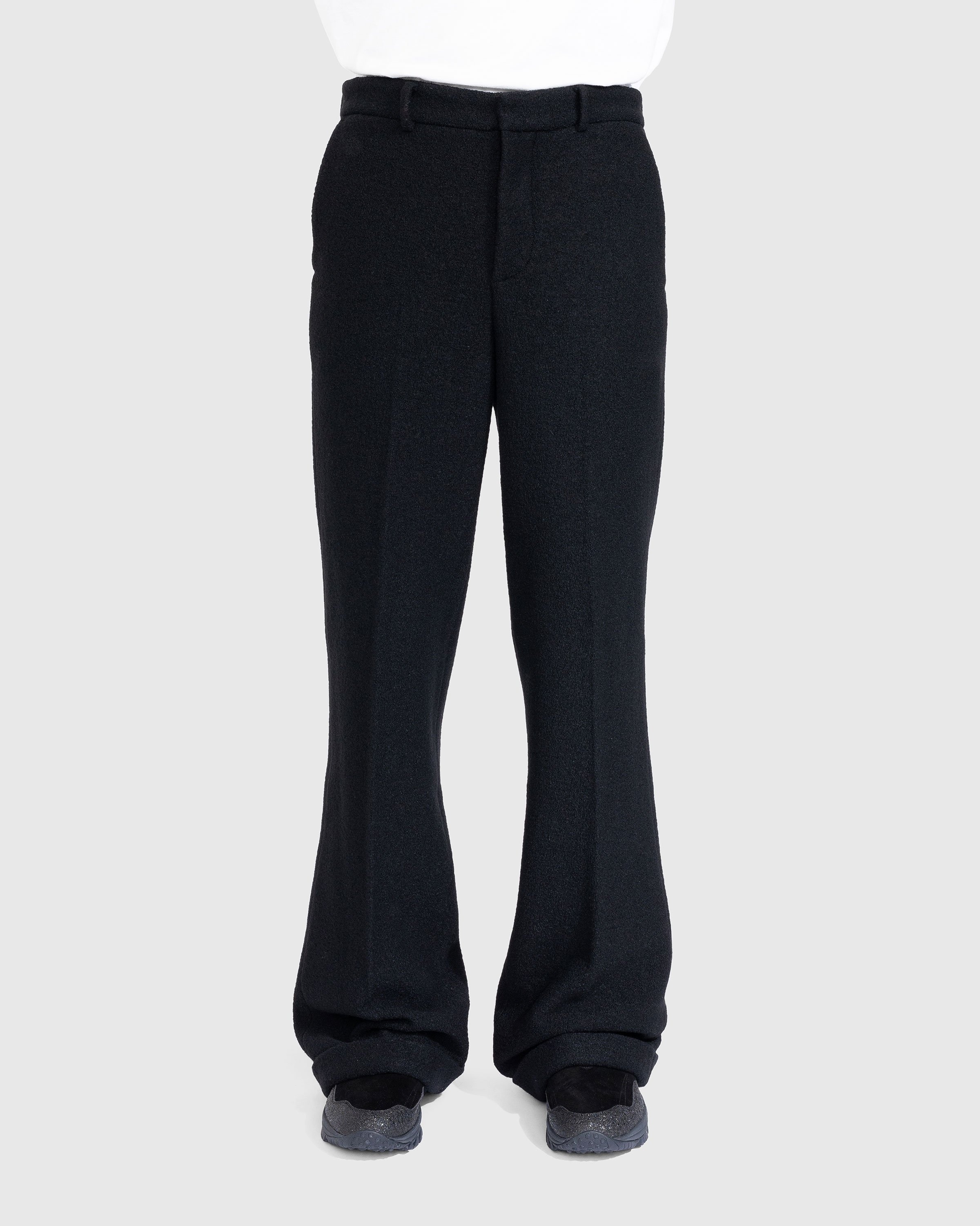 Trussardi – Boucle Jersey Trousers Black - Pants - Black - Image 2