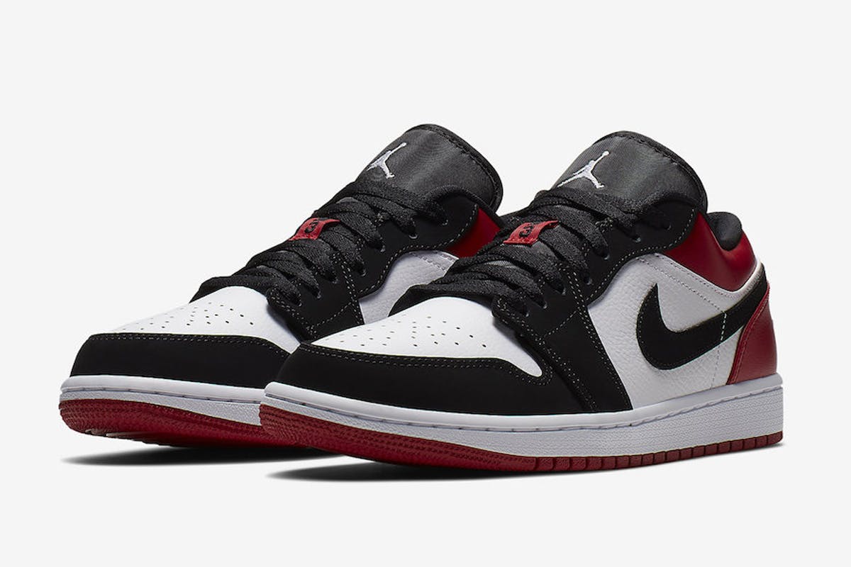Jordan 1 low black toe price top