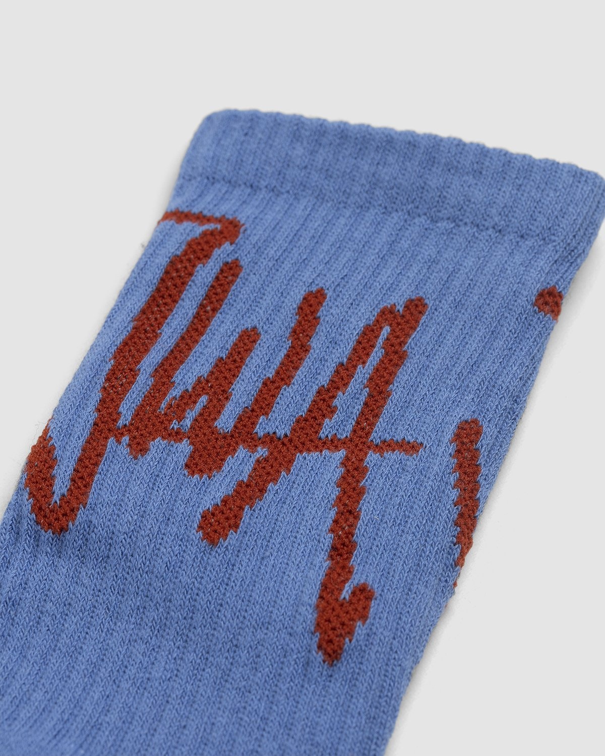 J.W. Anderson – Handwritten JWA Logo Short Ankle Socks Light Blue - Socks - Blue - Image 3