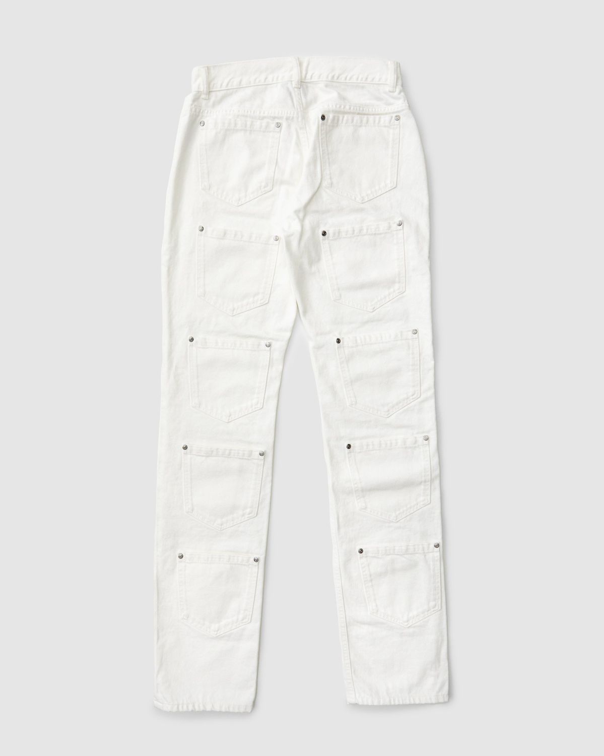 Lourdes New York – Multi-pocket Denim White - Pants - White - Image 2