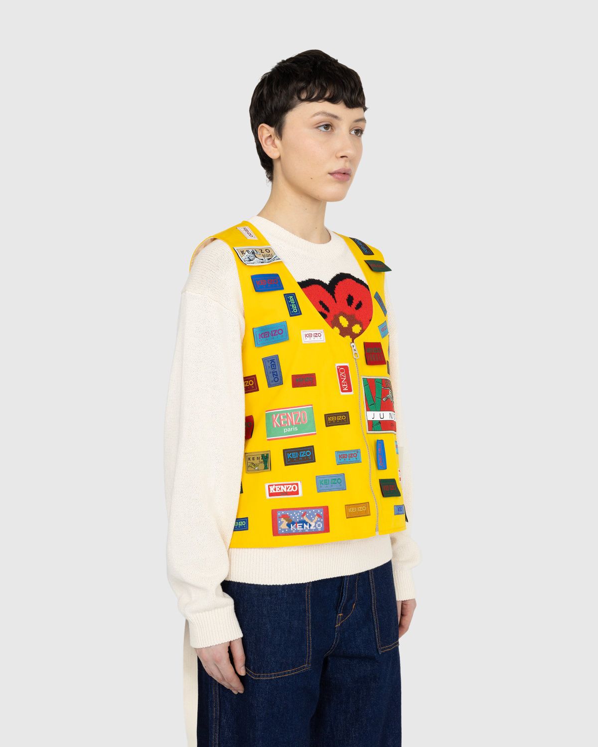 Kenzo – ‘Archives Labels’ Vest - Outerwear - Yellow - Image 2