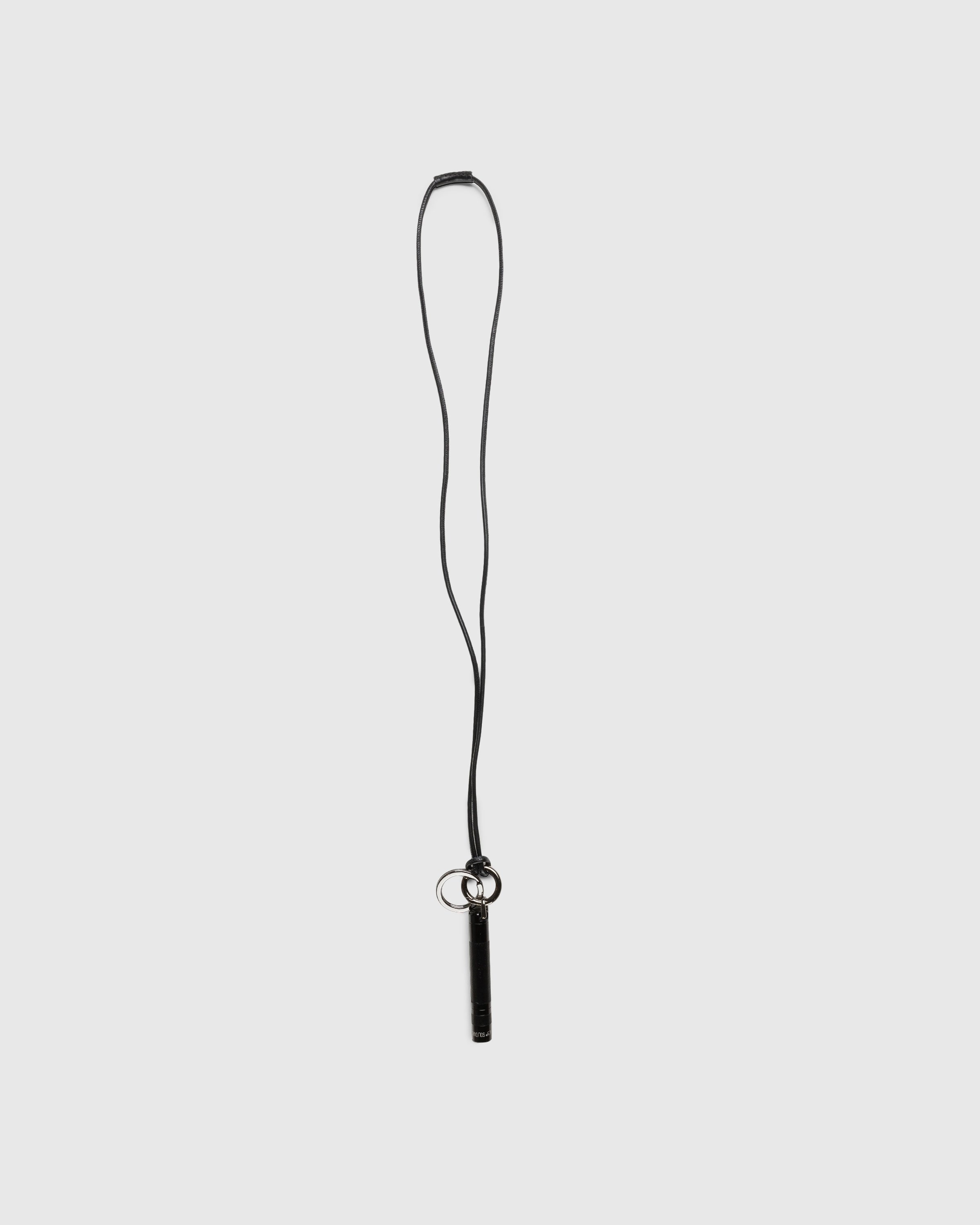 Lemaire – Maglite Leather Necklace Black - Jewelry - Black - Image 2