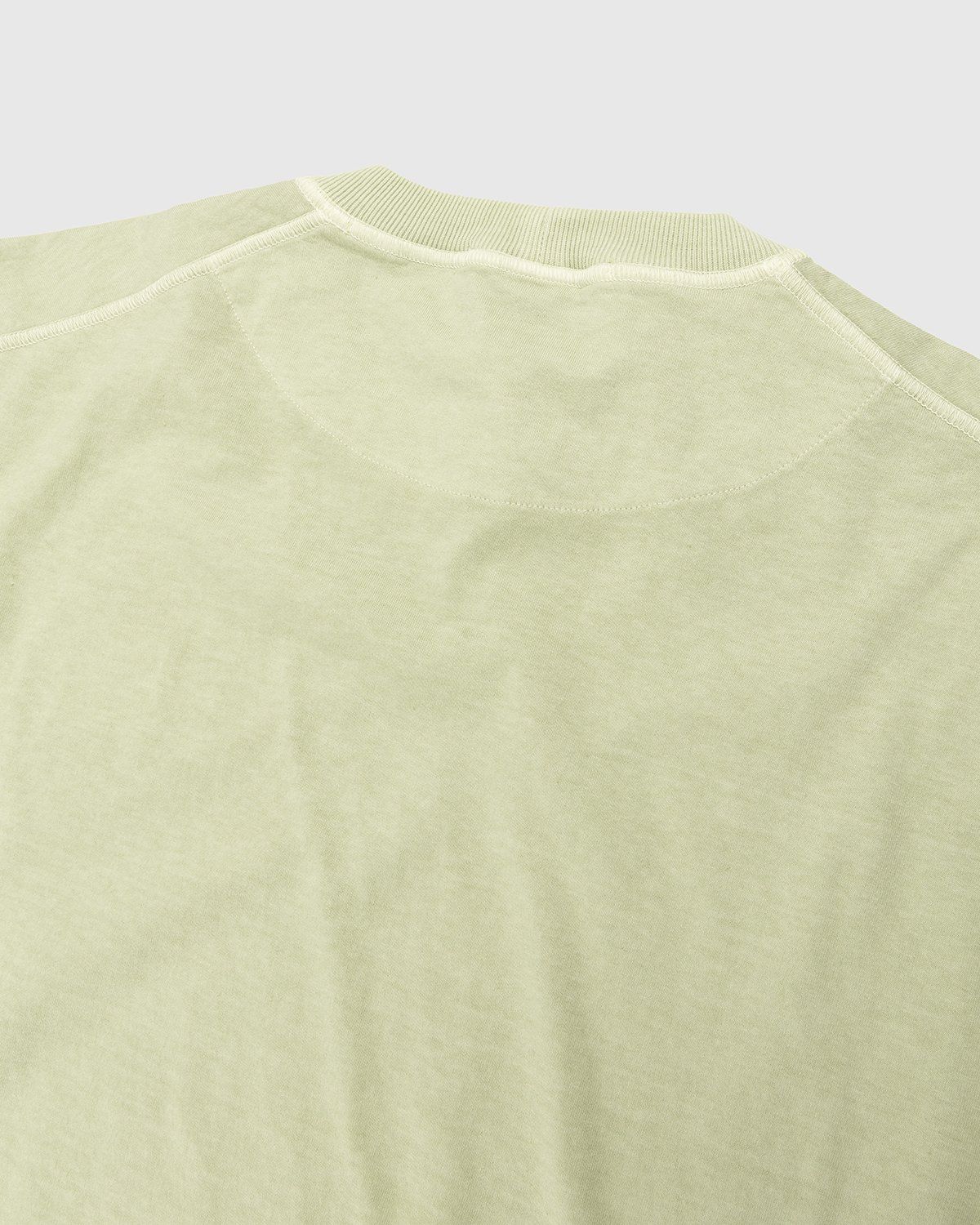 Stone Island – 23757 Garment-Dyed Fissato T-Shirt Light Green - T-shirts - Green - Image 3