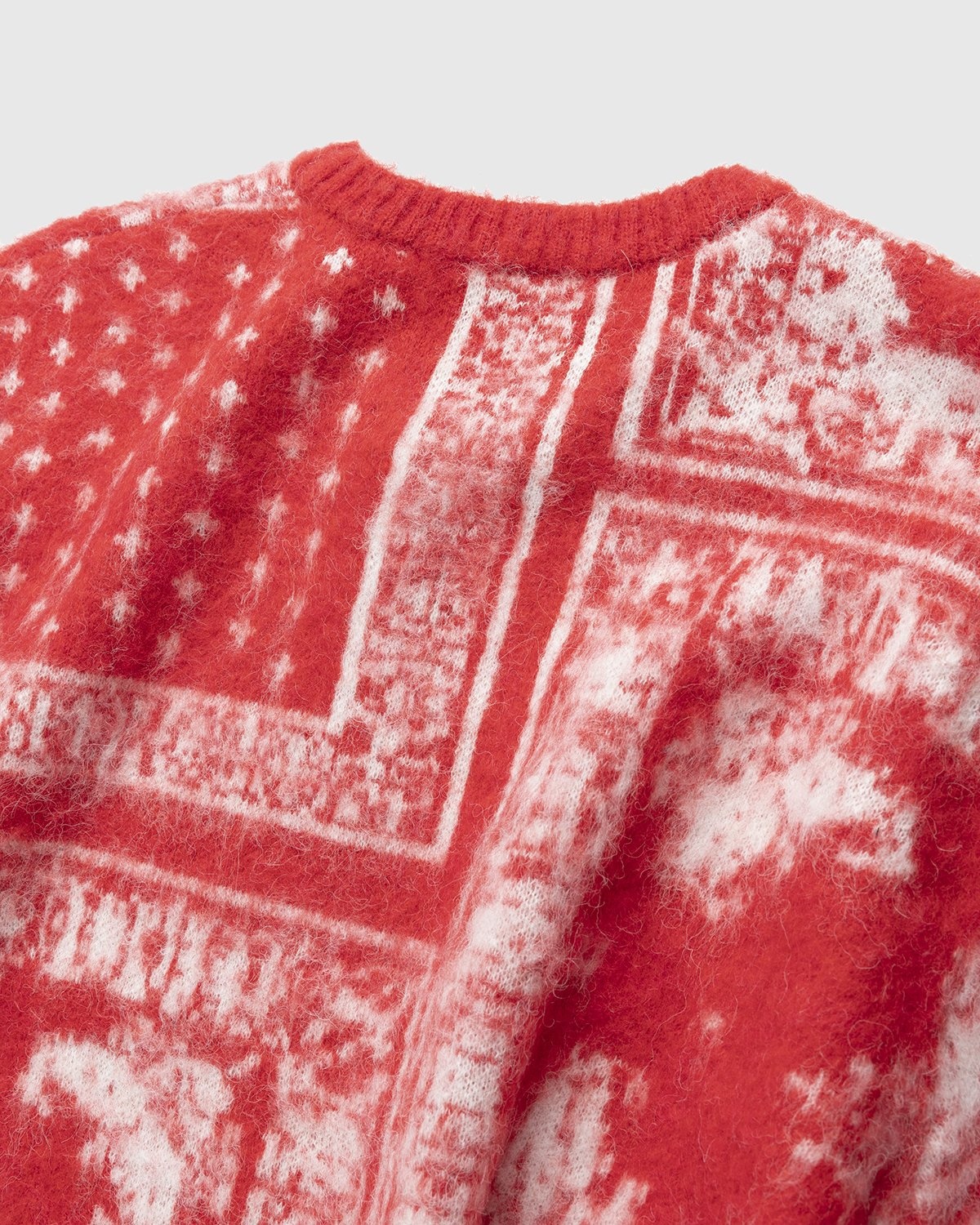 Highsnobiety – Bandana Alpaca Sweater Red - Crewnecks - Red - Image 3