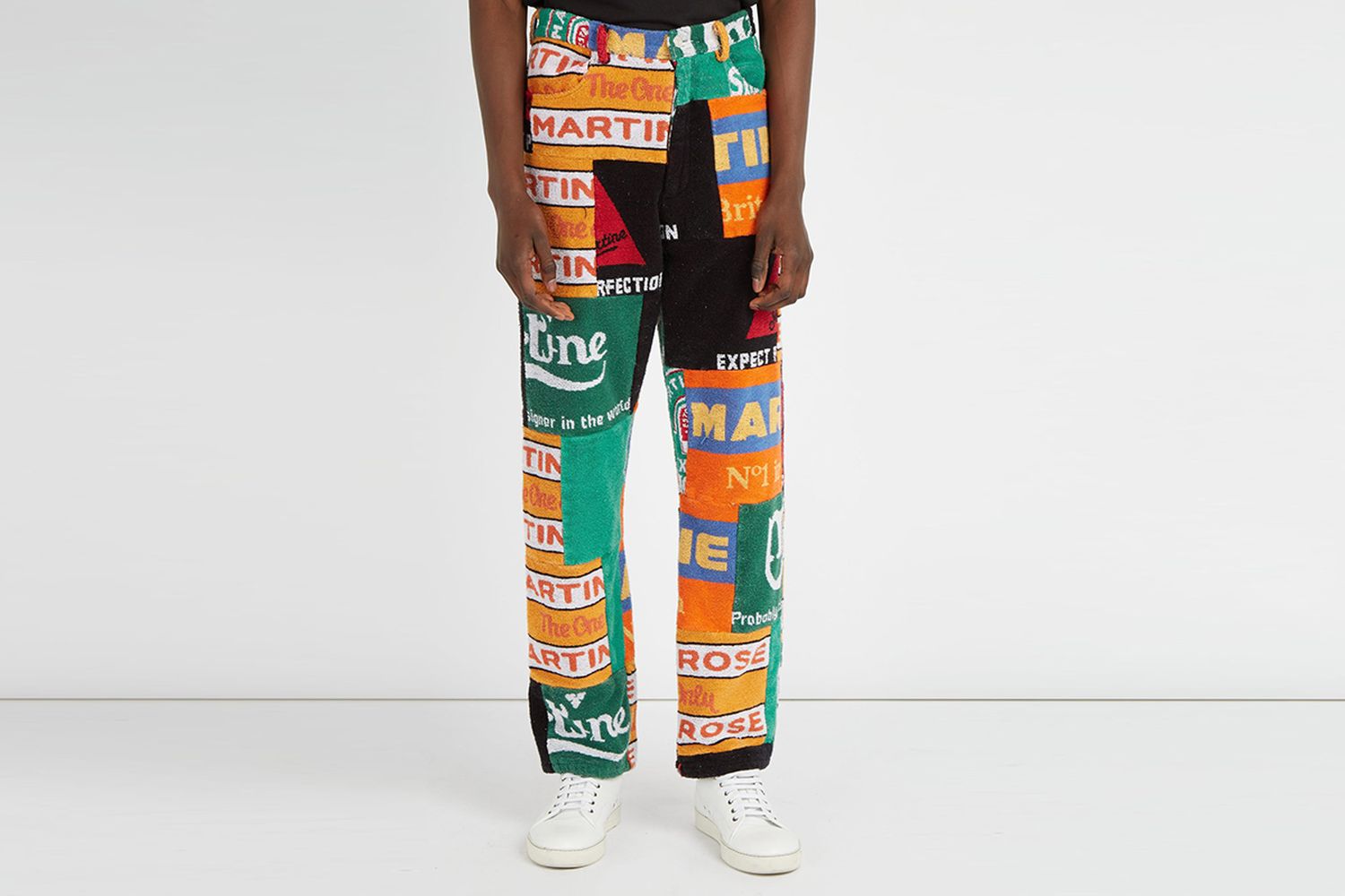 Beer Mat-Print Trousers
