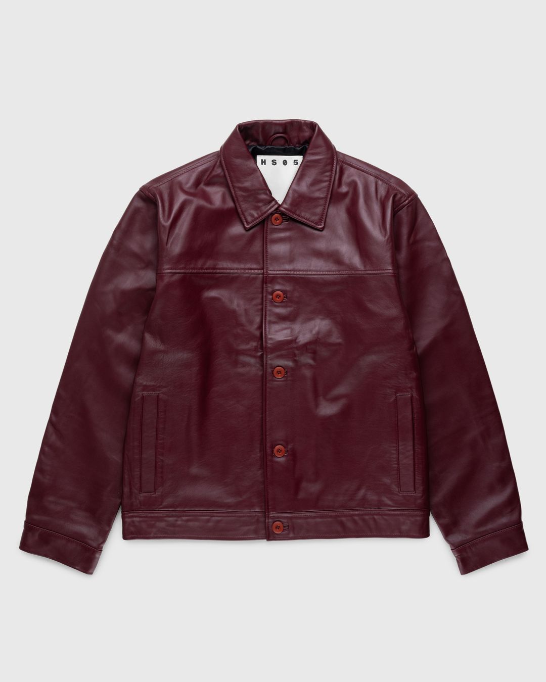 Highsnobiety HS05 – Leather Jacket Burgundy | Highsnobiety Shop