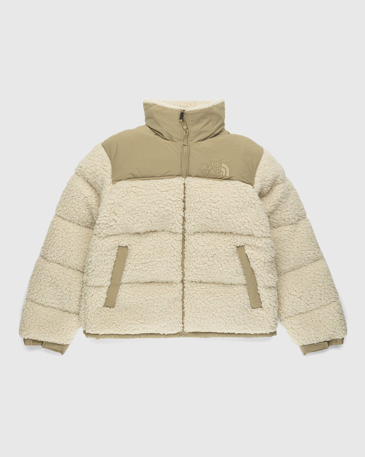 The North Face – Sherpa Nuptse Jacket Bleached Sand Kelp Tan ...