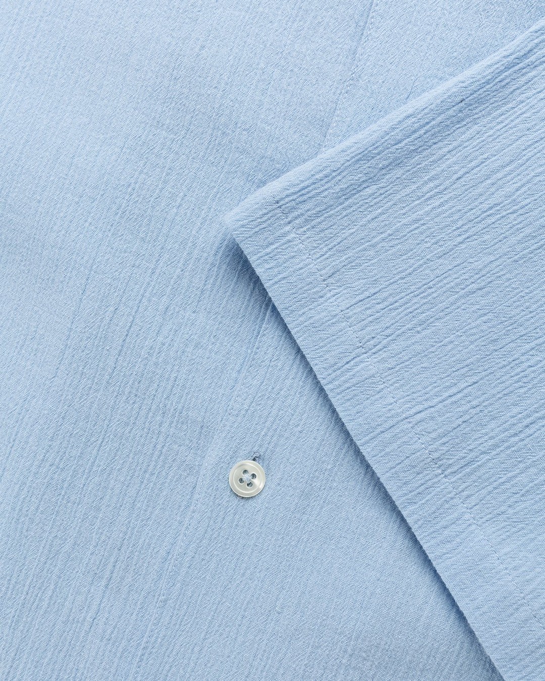 Highsnobiety – Crepe Short Sleeve Shirt Sky Blue - Shirts - Blue - Image 6