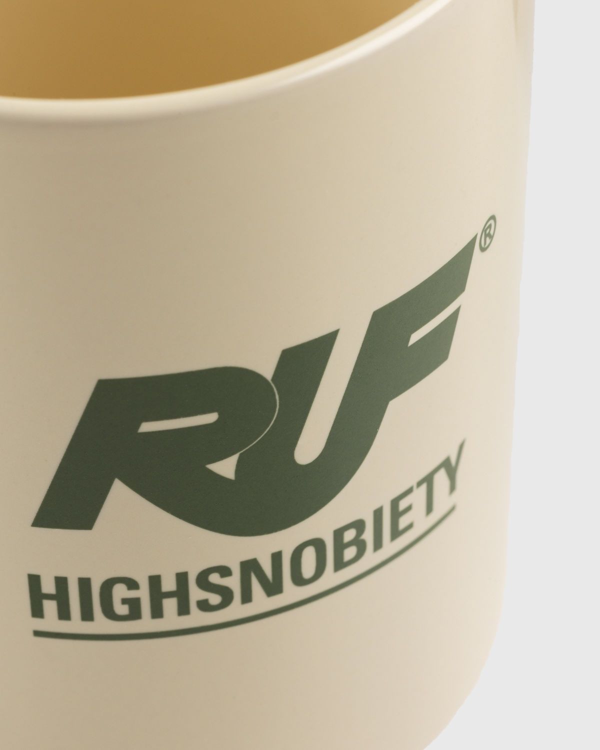 RUF x Highsnobiety – Logo Coffee Mug Cream - Mugs - White - Image 3