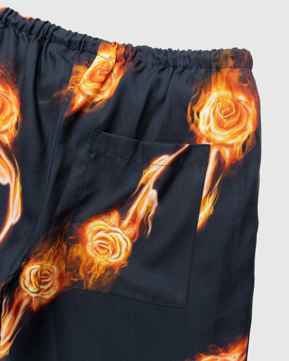 Stüssy x Dries van Noten – Flame Rose Short - Shorts - Black - Image 4