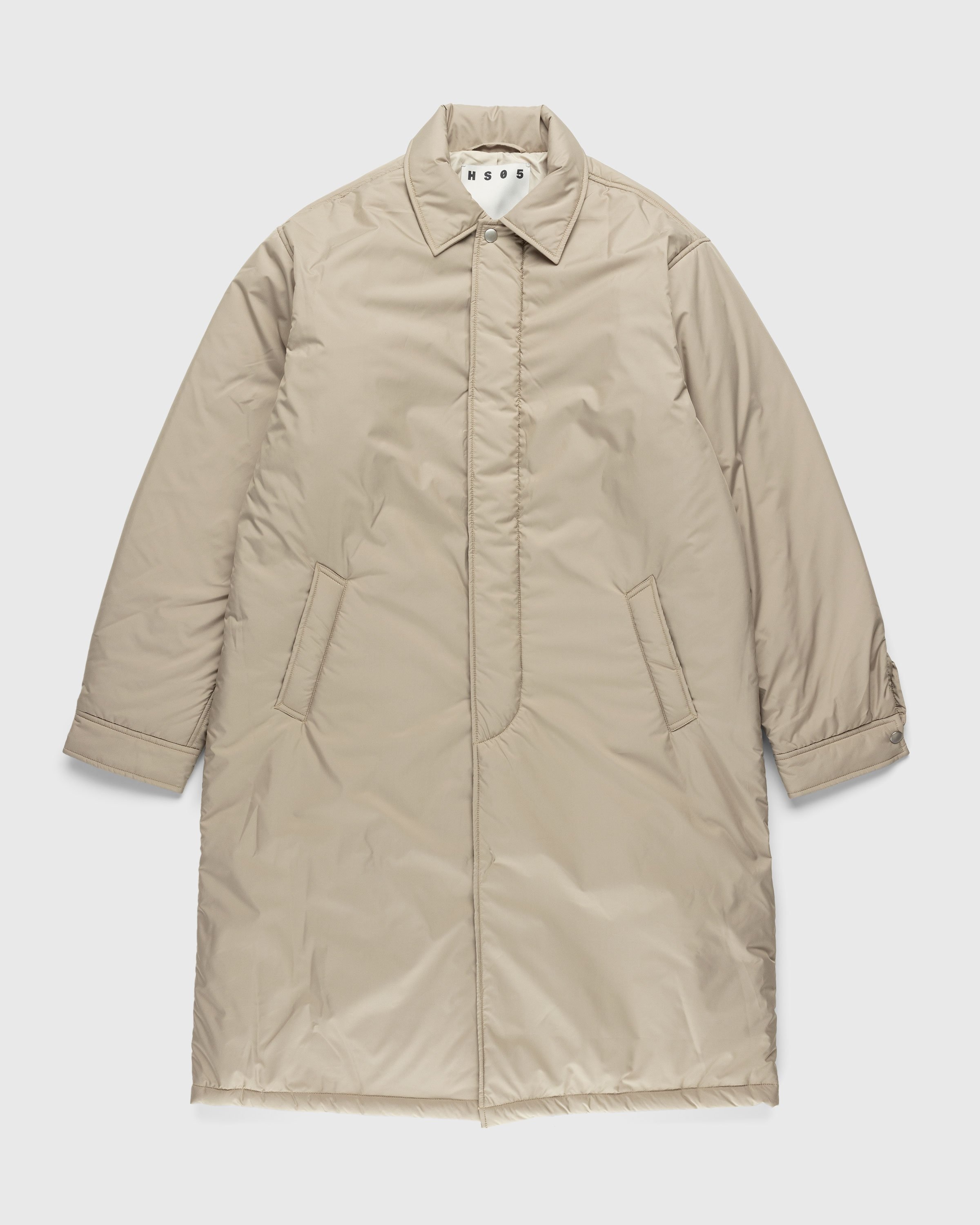 Highsnobiety HS05 – Light Insulated Eco-Poly Trench Coat Beige - Outerwear - Beige - Image 1