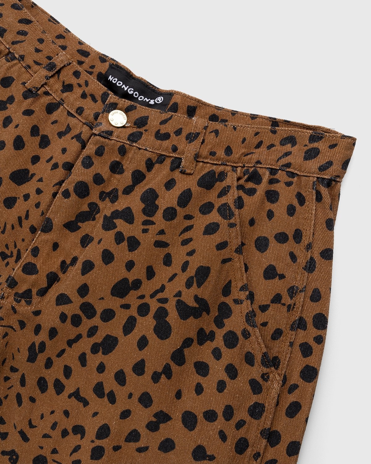 Noon Goons – Go Leopard Denim Pant Brown - Pants - Brown - Image 5