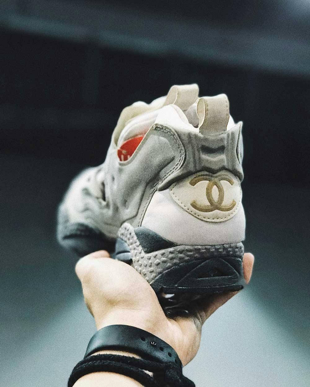 chanel reebok pump fury