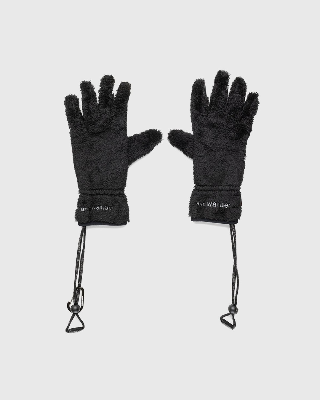 And Wander – High Loft Fleece Gloves Black - Gloves - Black - Image 1