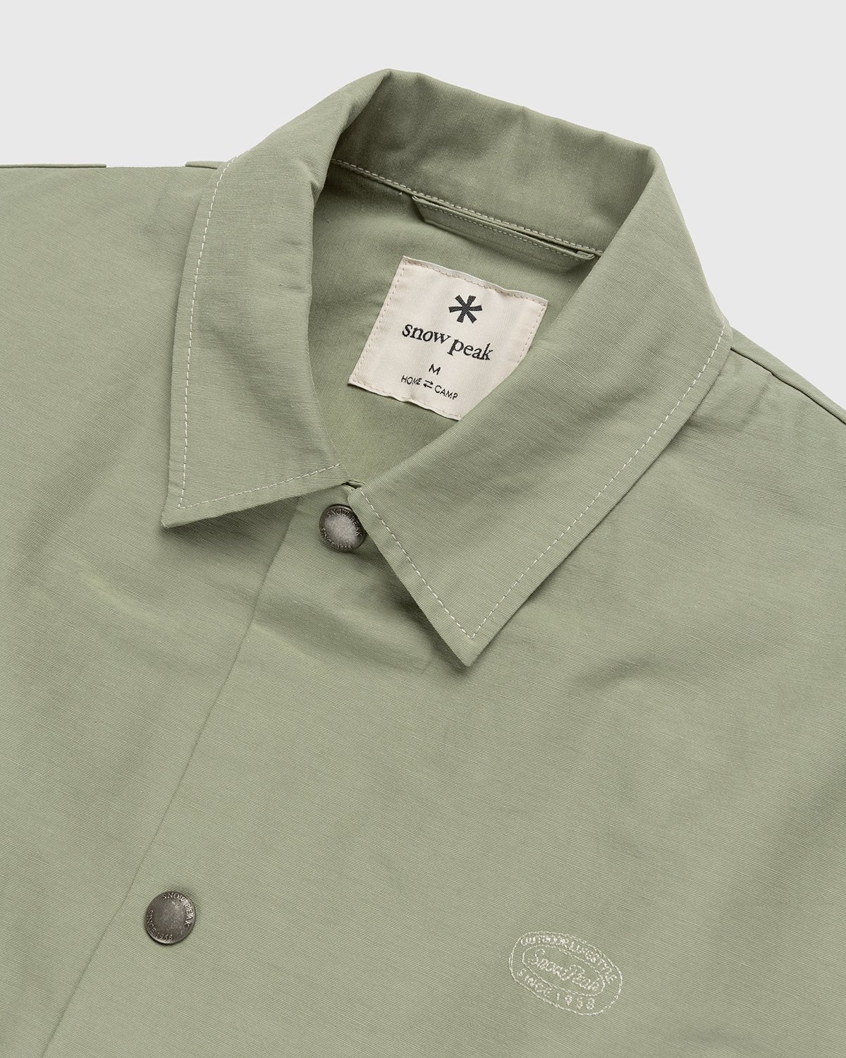 Snow Peak – Light Mountain Cloth Jacket Sage - Outerwear - Green - Image 4
