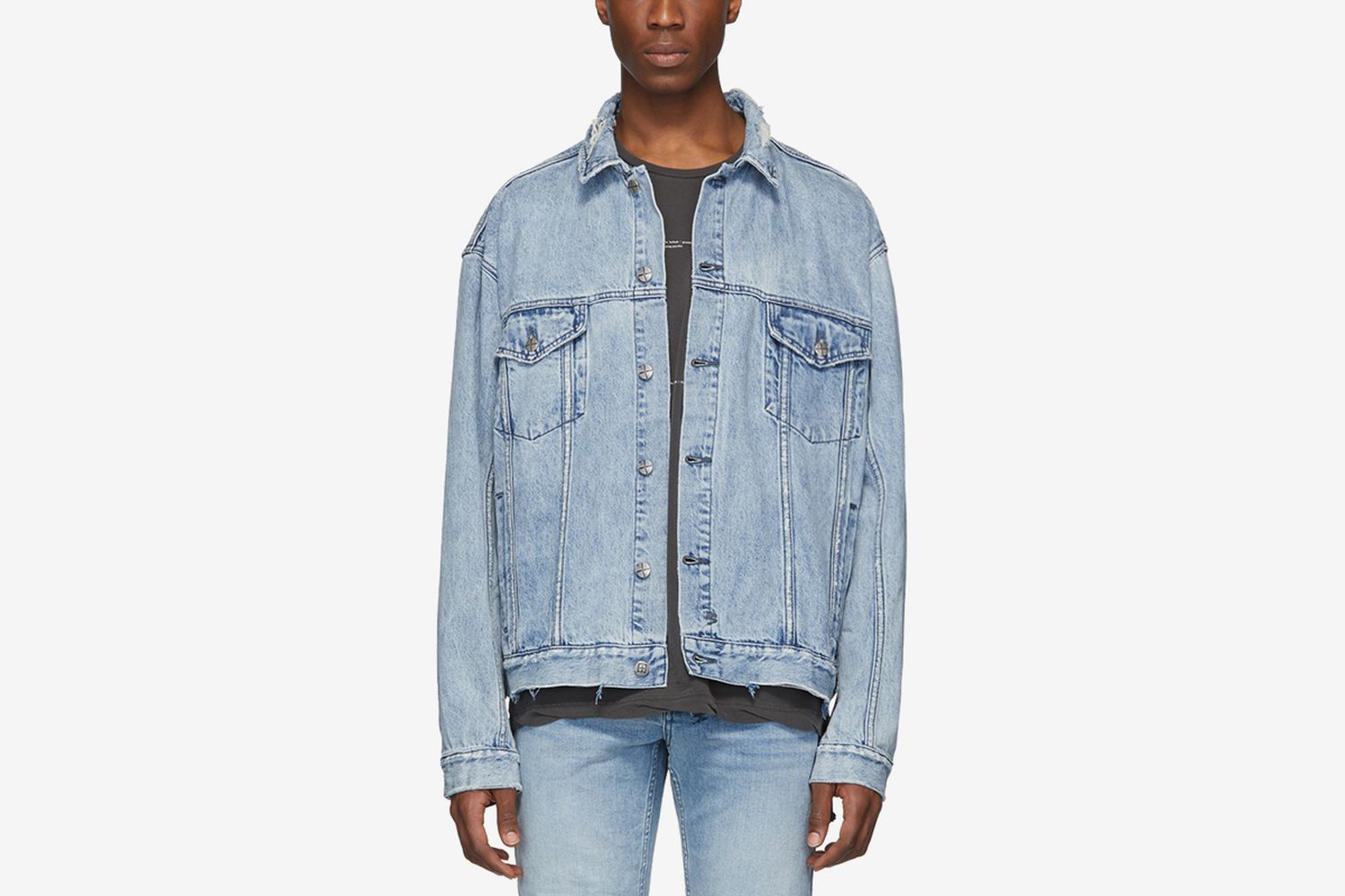 Denim Oversized Oh G Acid Trip Trash Jacket