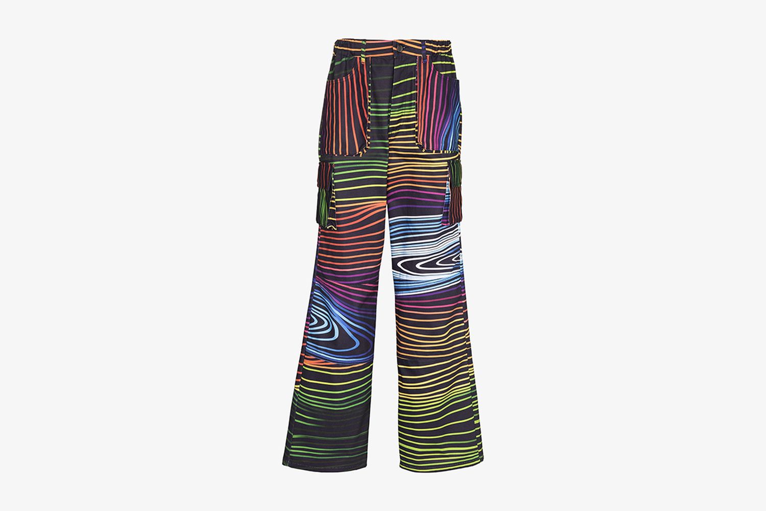 Swirl Print Cargo Trousers