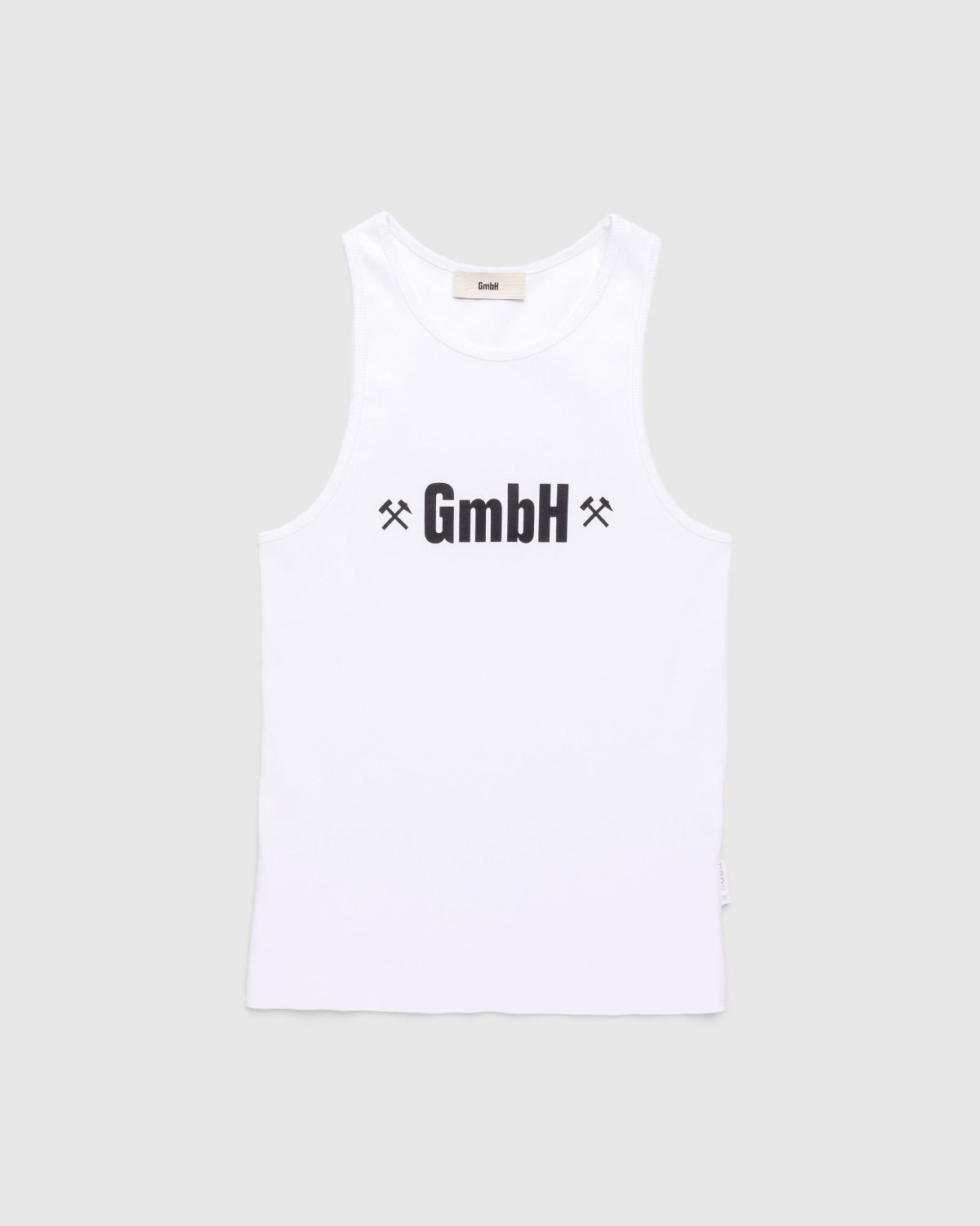 GmbH – Ali Rib Tank Top White - Tops - White - Image 1