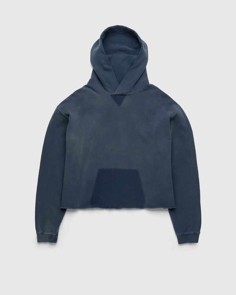 Maison Margiela – Organic Cotton Logo Hoodie Blue