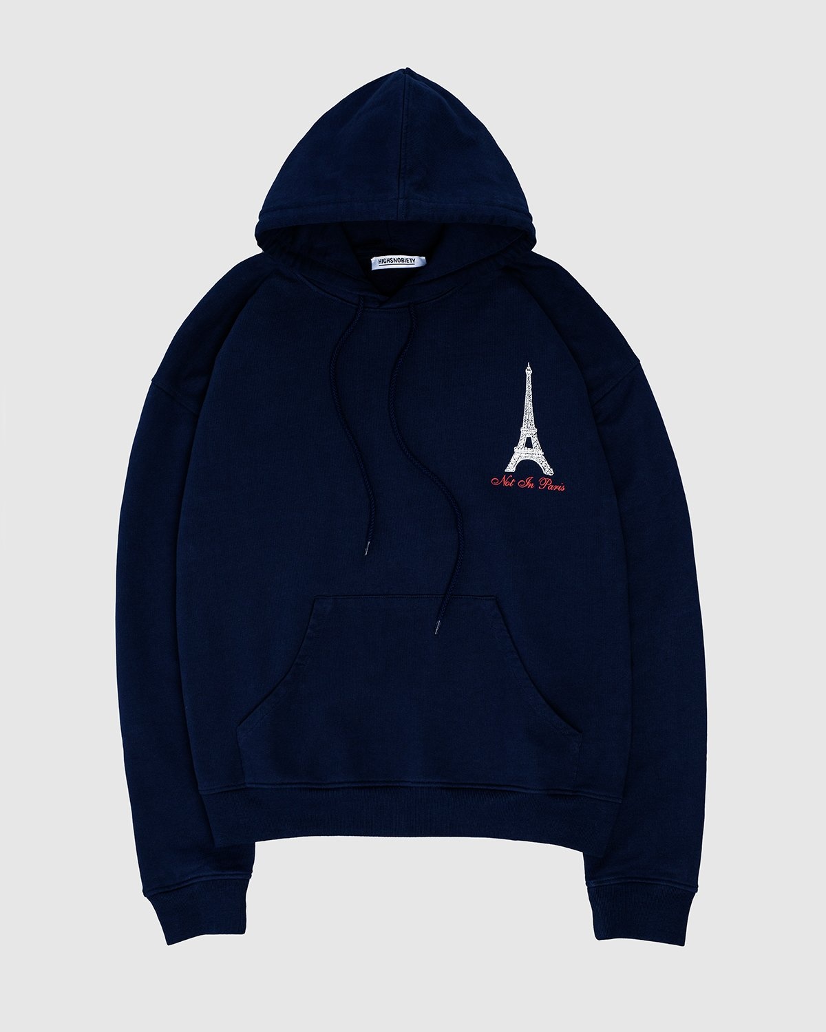Highsnobiety – Not In Paris Eiffel Tower Hoodie Navy - Sweats - Blue - Image 2