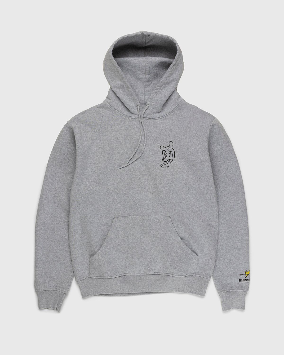 Simon Fujiwara x Highsnobiety – Who The Baer Logo Hoodie Grey - Sweats - Grey - Image 2