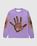 Recycled Cotton Hand Longsleeve Tee Purple