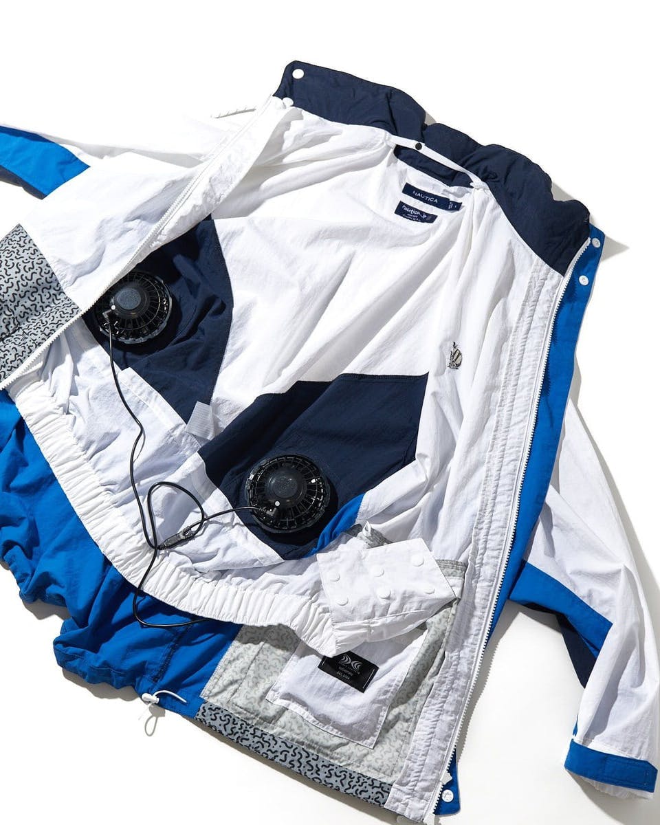 uberørt med undtagelse af fritaget Nautica Japan Released a Fan-Cooled A/C Jacket for Summer Heat