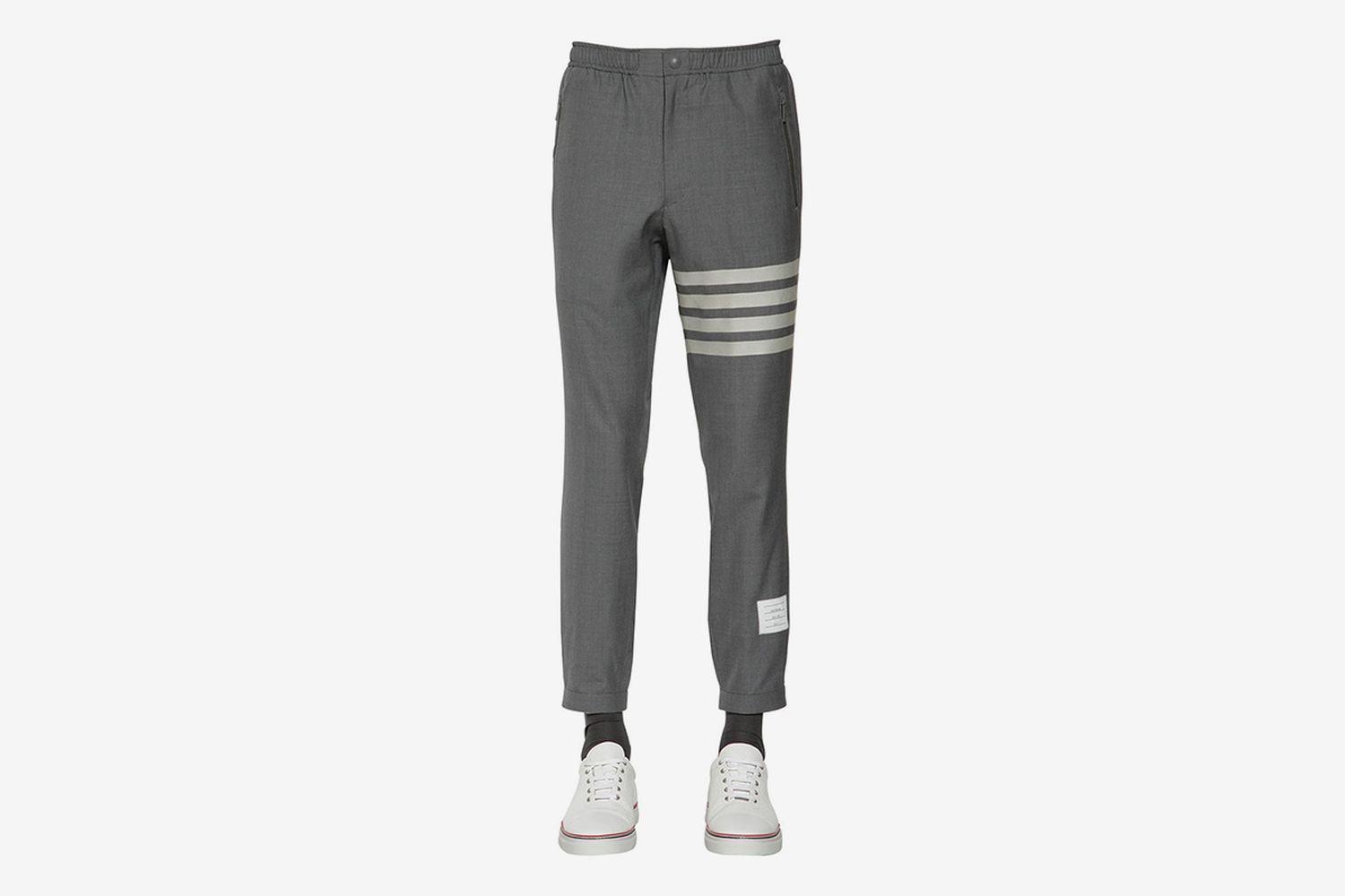 Wool Track Pants With Stripes