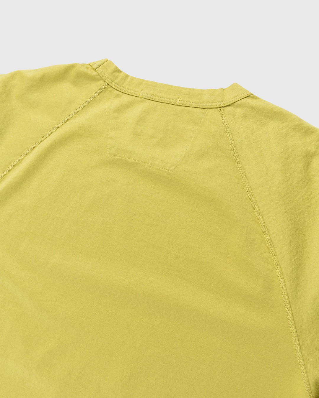C.P. Company – Mercerized Light Jersey T-Shirt Light Golden Palm - Tops - Green - Image 4