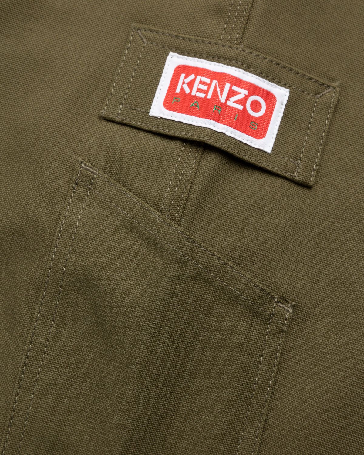 Kenzo – Carpenter Pants Dark Khaki - Pants - Green - Image 6