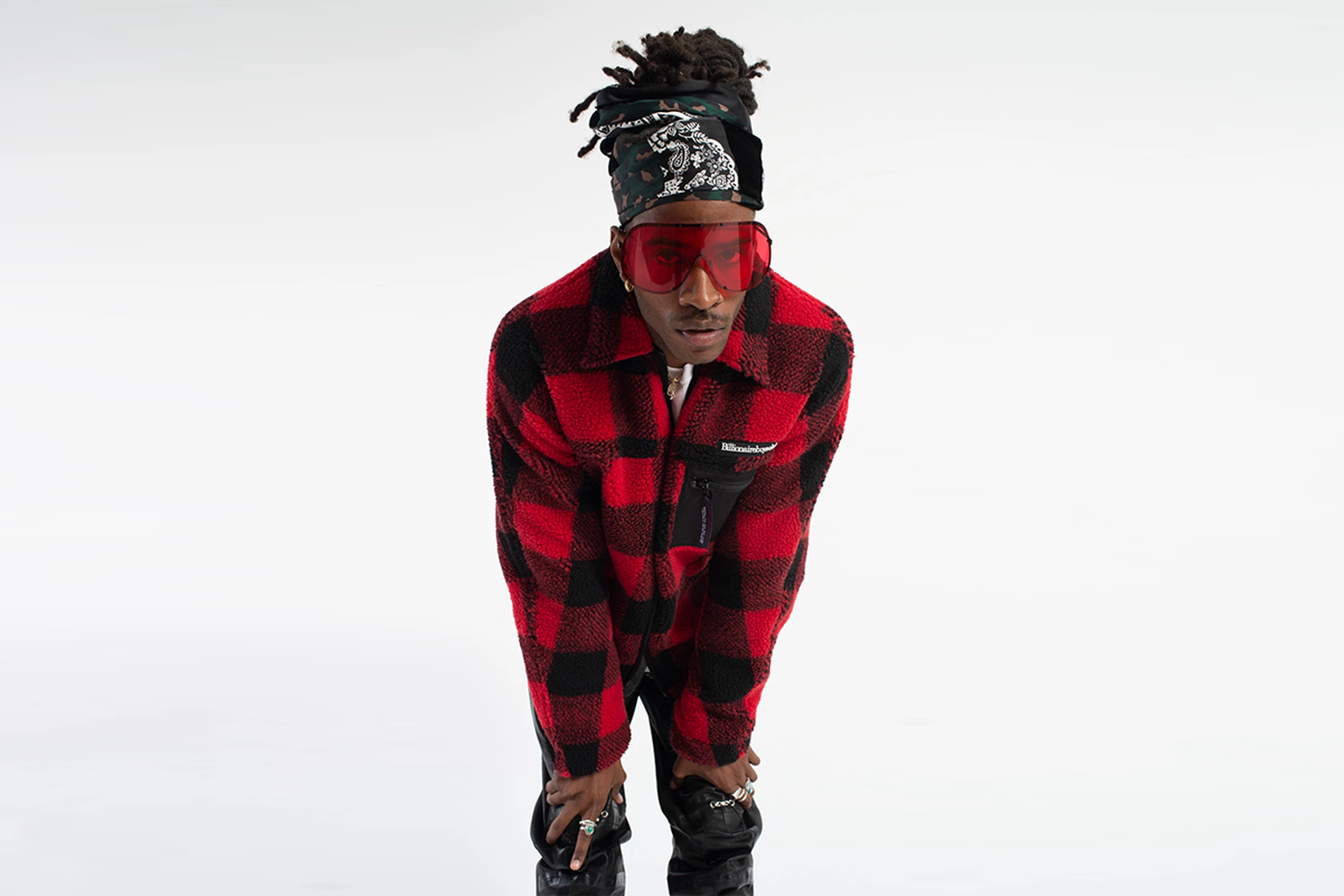Checked Fleece Overshirt