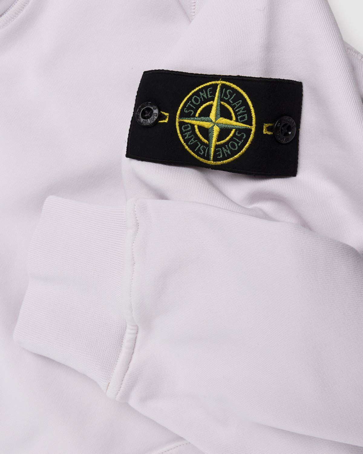 Stone Island – 64151 Garment-Dyed Cotton Fleece Hoodie Pink - Sweats - Pink - Image 4