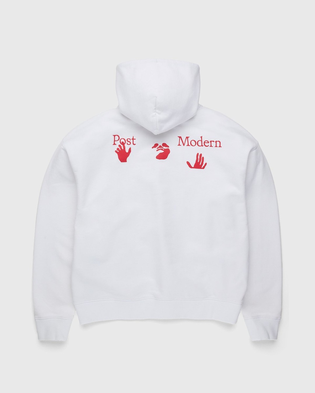 Off-White – Support Post-Modern Hoodie White/Red - Hoodies - White - Image 2